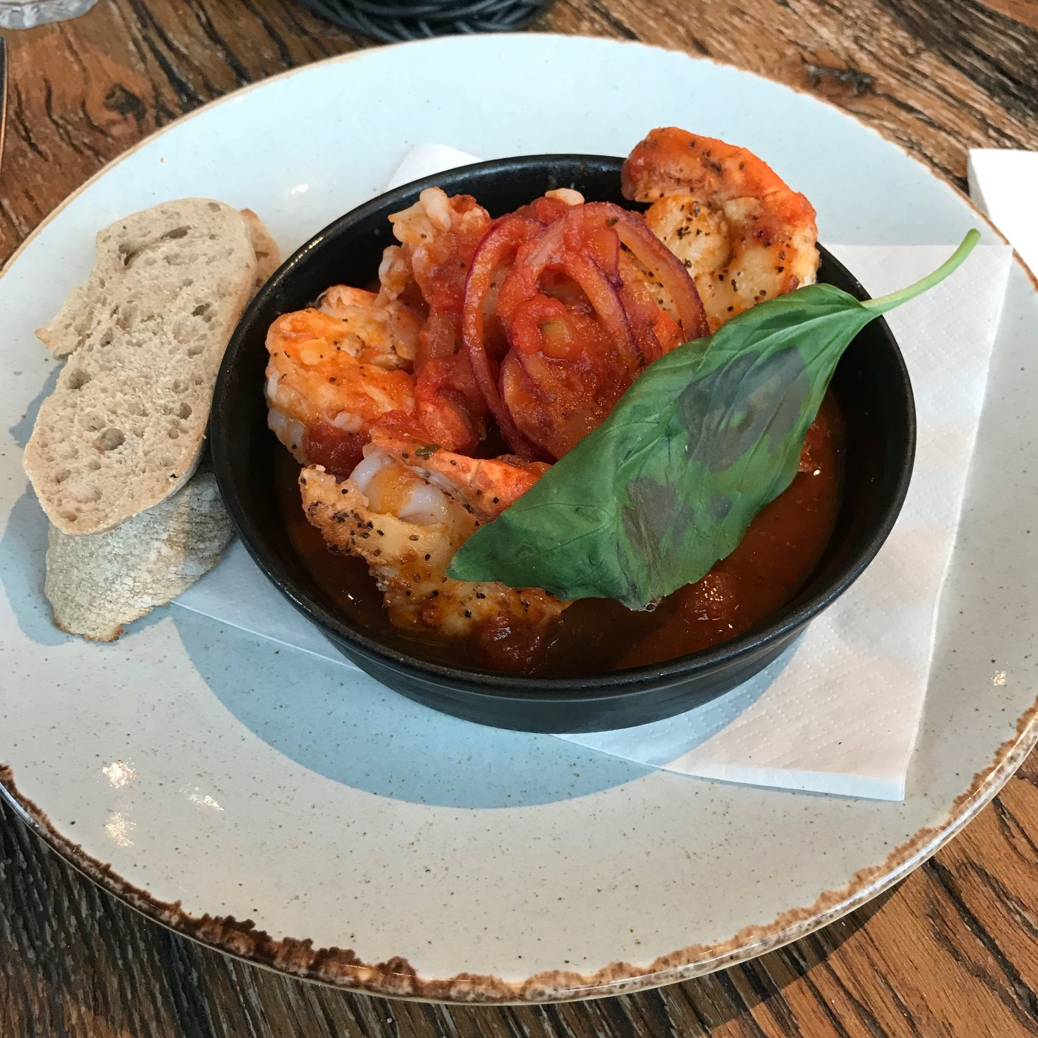 Chilli garlic prawns